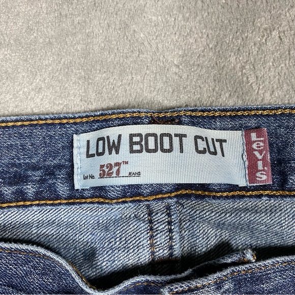 Levi’s Jeans Mens 40x29 Low Boot Cut 527 Denim Pants Wide Leg Comfortable Casual - Picture 13 of 14